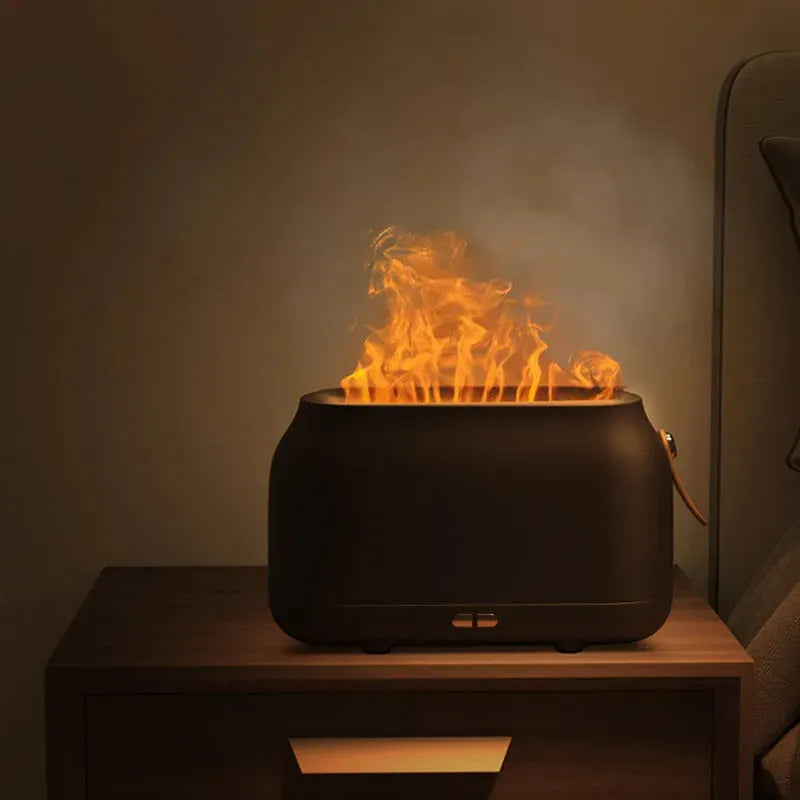 Flame Humidifier 180ml Ultrasonic Fire Aroma Diffuser - Bellarte Enchanté Flame Humidifier 180ml Ultrasonic Fire Aroma Diffuser